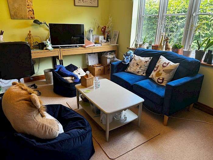 Animal assisted therapy sessions supporting wellbeing in Essex